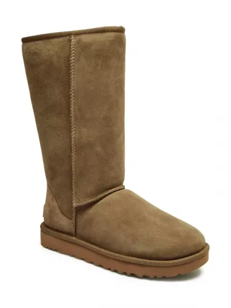 UGG Bőr hótaposó CLASSIC TALL II gyapjú hozzáadásával