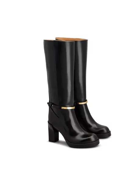 Botki Tod's skórzane czarne