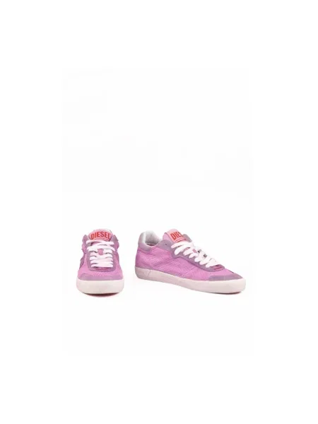Sneakersy Diesel skórzane różowe