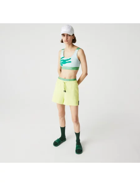 Lacoste купальний топ зелений