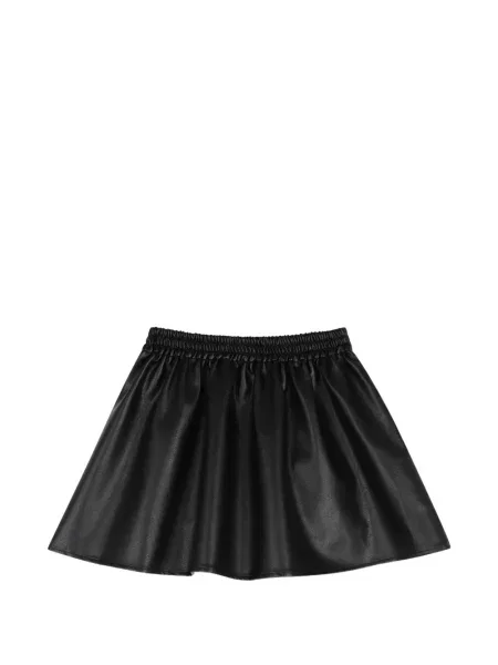 Spódnica skórzana dziecięca Zadig & Voltaire czarna