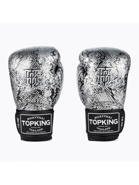 Боксови ръкавици Top King Muay Thai Super Star Snake black черно