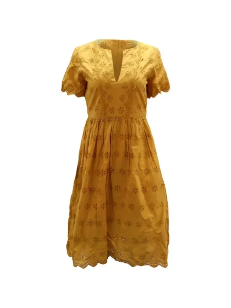 Sukienka midi Madewell do kolan garniturowa żółta