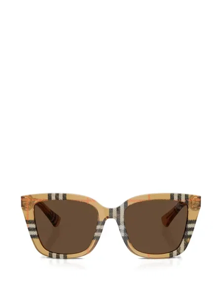 Kvadratne sunčane naočale Burberry karirane