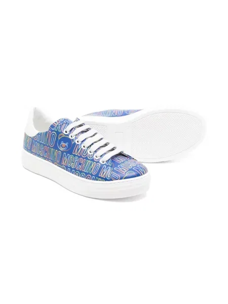 Sneakersy dziecięce Moschino niebieskie