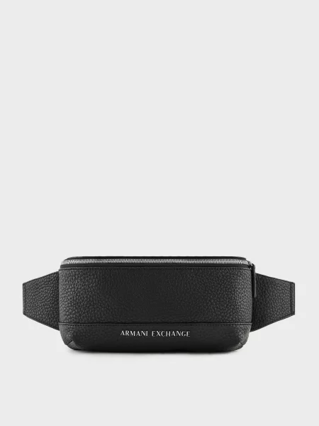 Armani Exchange Поясна сумка Поліуретан/поліестер чорний