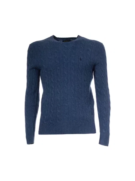 Sweter Polo Ralph Lauren wełniany niebieski