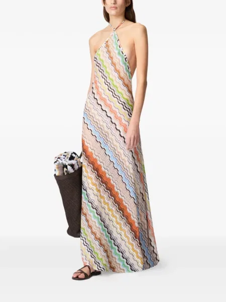 Rochie maxi Missoni cu gât halter