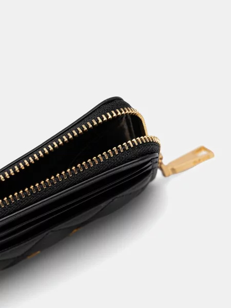 Шкіряний гаманець Dkny чорний