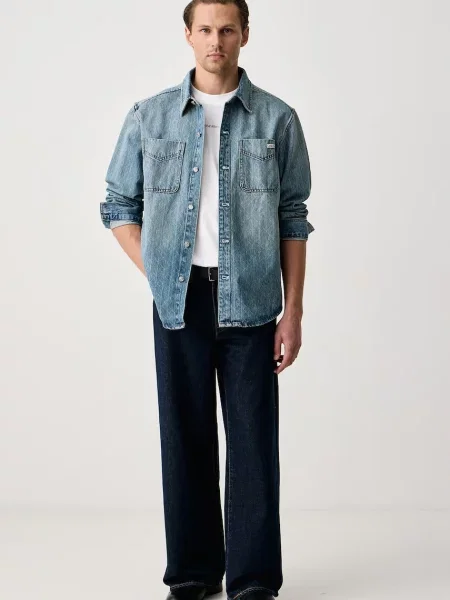 Calvin Klein Jeans srajca ženska denim modra