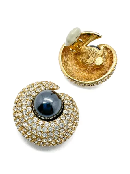 Обеци Jennifer Gibson Jewellery с перли златисто