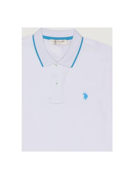 Koszulka polo U.s Polo Assn. z krótkim rękawem biała