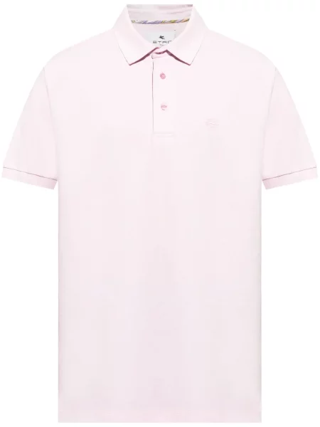 Polo Etro cu broderie roz