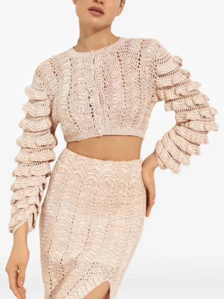 Cardigan Loveshackfancy cu volane