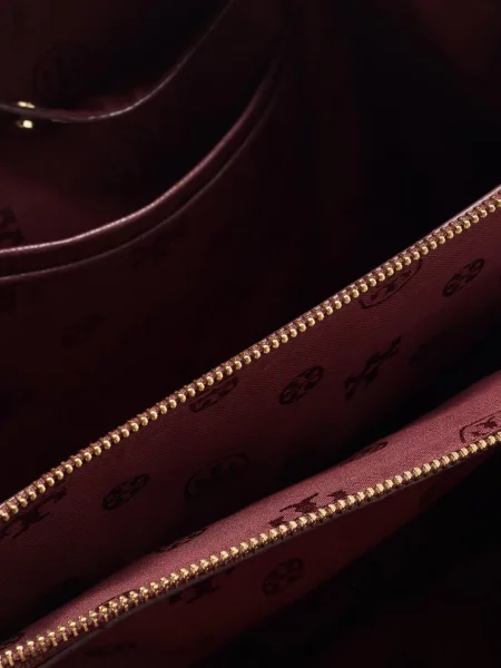 Geantă shopper Tory Burch cu autograf roșu