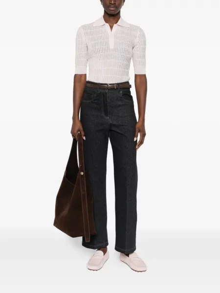 Pantaloni Max Mara albastru
