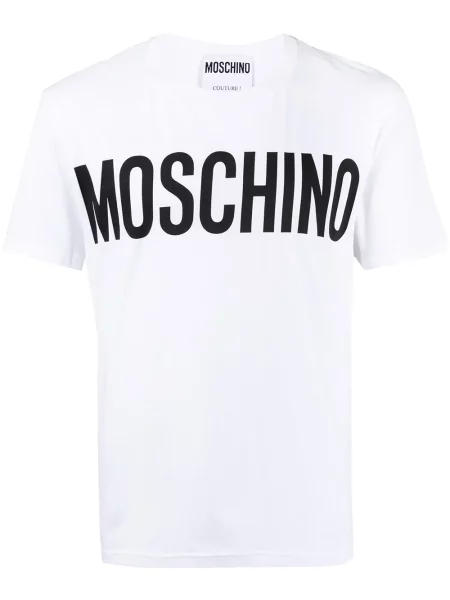 Tricou Moschino cu imagine alb