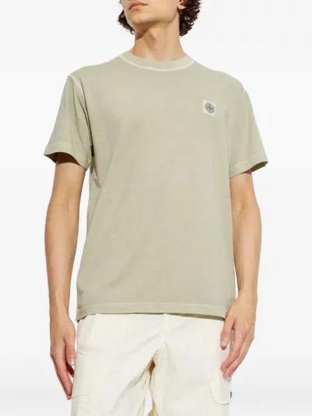 Tricou Stone Island cu strasuri verde