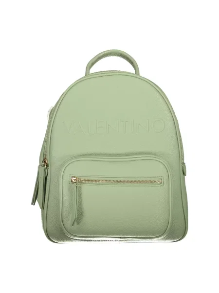 Lniany plecak Valentino By Mario Valentino zielony