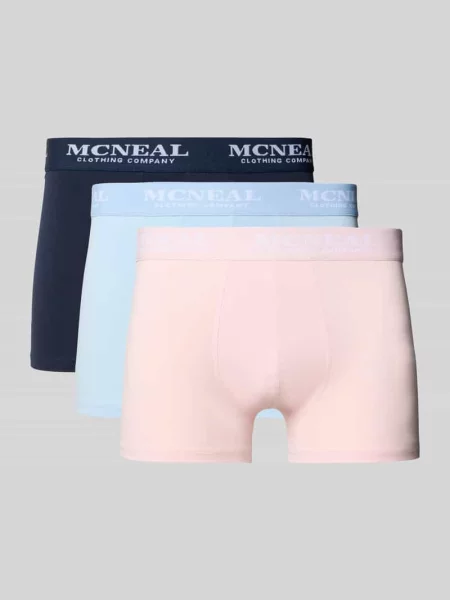 Obcisłe bokserki z elastycznym pasem w zestawie 3 szt. Mcneal różowe