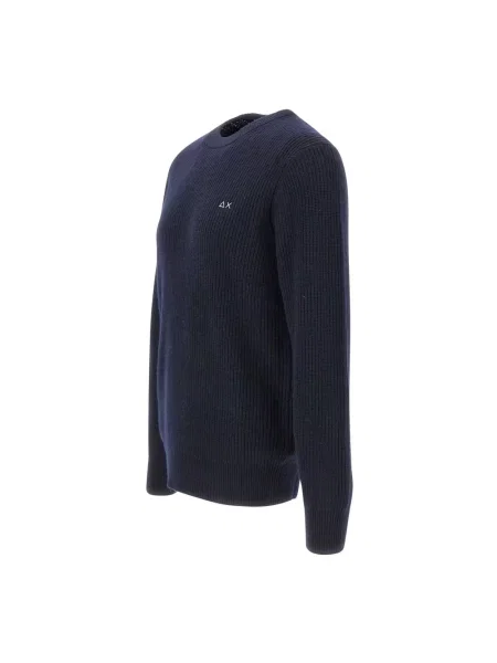 Sweter Sun68 wełniany niebieski