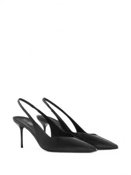 Pantofi cu toc Paris Texas slingback negru