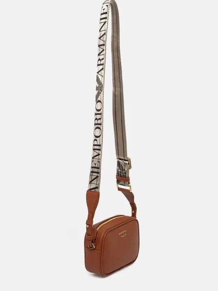 Ročna torba Emporio Armani rjava