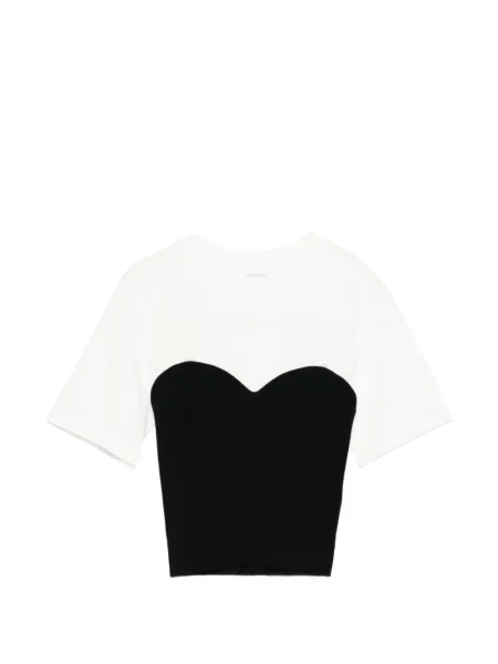 Tricou Patrizia Pepe scurt alb