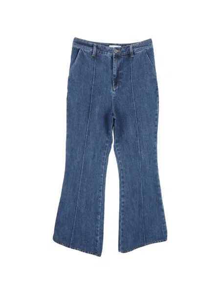 Blugi evazați Self-portrait albastru