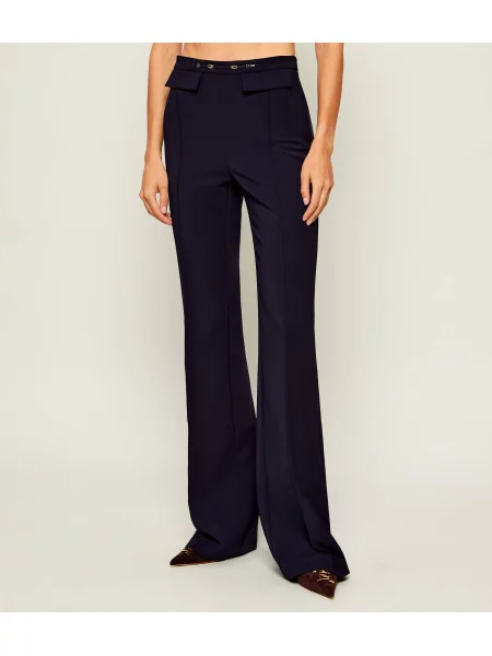 Pantaloni Elisabetta Franchi evazate albastru