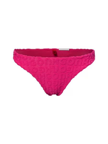 HUGO Bikini krótkie Towel Tanga Kobiety wyrazisty róż wypukły wzór tkaniny S różowy