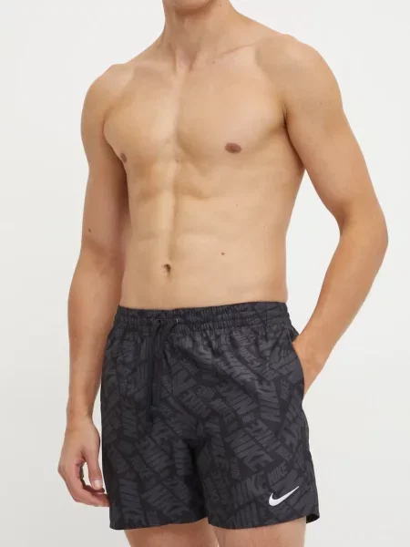 Férfi Nike Tossed 5" Volley úszónadrág fekete. Méret: S szürke
