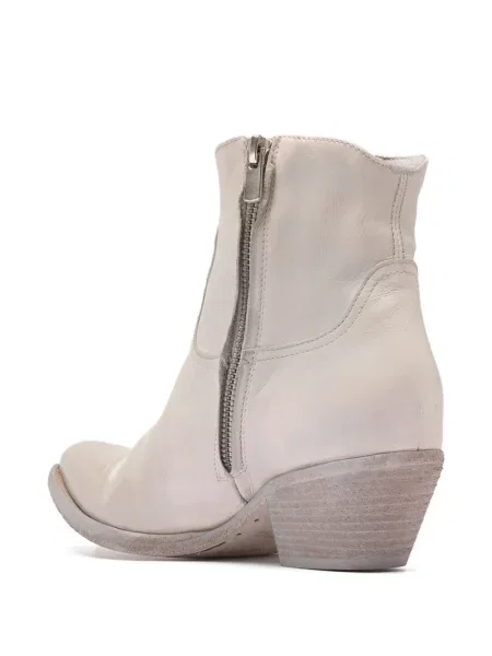 Botine Officine Creative din piele alb