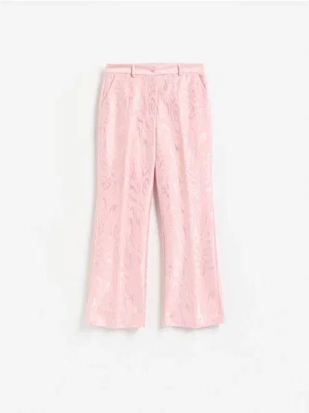 Reserved Pantaloni cu adaos de roz-pastel roz