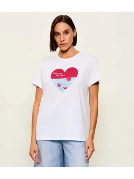 Liu Jo Tricou Love in the sun alb