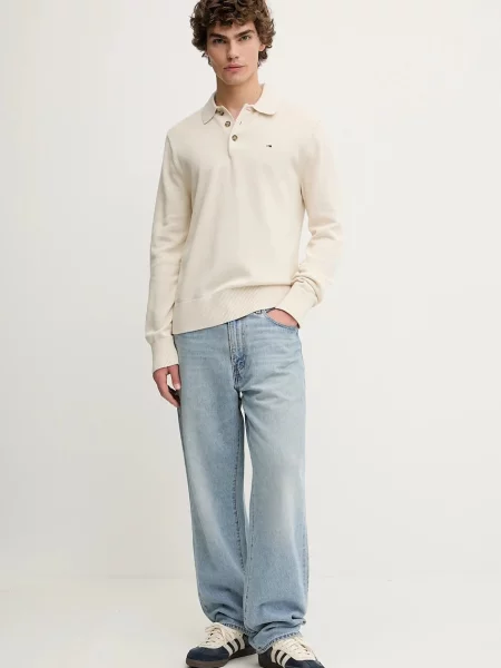Tommy Jeans svetr pánský béžový