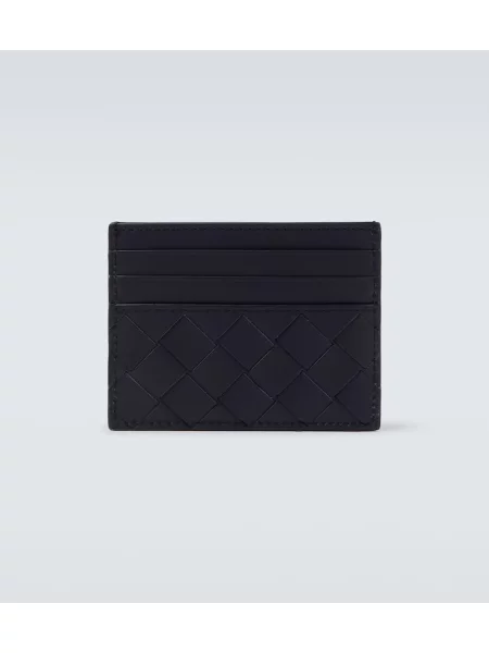 Portofel Bottega Veneta din piele albastru