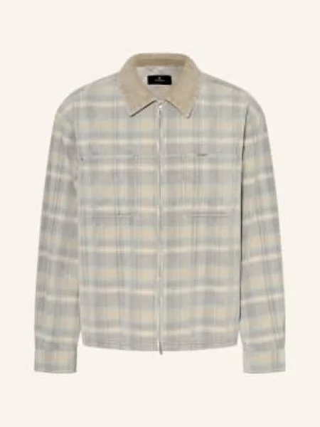 Represent Flanelová Přetažená Bunda béžová / mátová černá