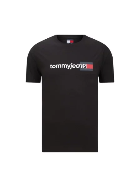 Majica Tommy Hilfiger kratki rukavi crna
