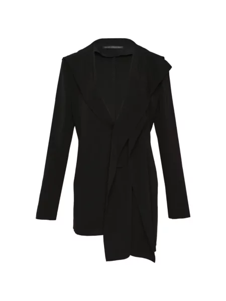Gulerat geacă Yohji Yamamoto asimetrică negru