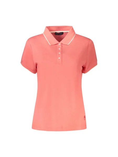 Polo North Sails z krótkim rękawem z modalu różowe