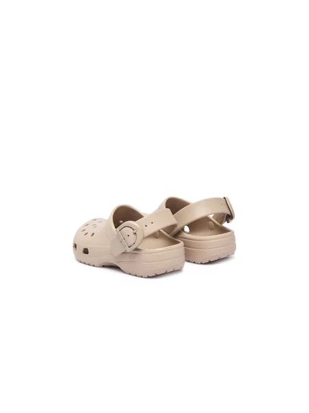 Šľapky Crocs Classic Enamel Buckle Clog béžová