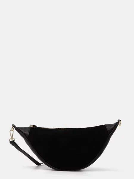 Велурена чанта Answear Lab черно