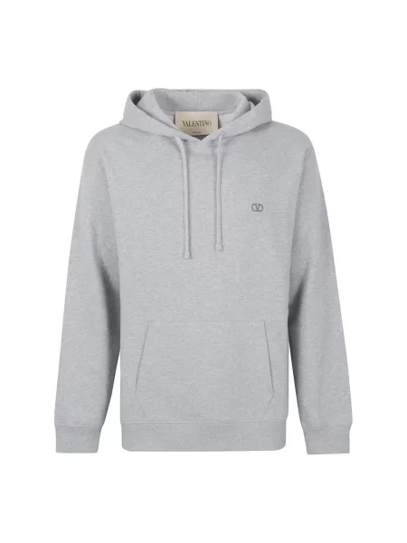 Bluza z kapturem Valentino Garavani z kapturem szara
