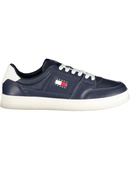 Teniși Tommy Hilfiger cu toc jos din piele