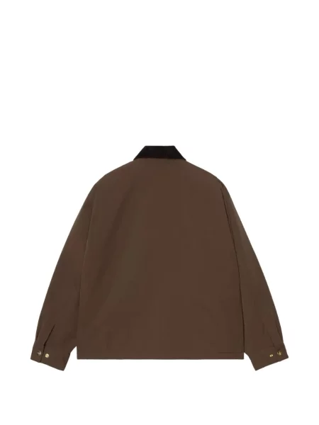 Gulerat geacă Carhartt Wip de catifea cord maro