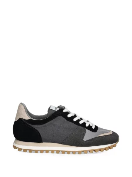 Sneakerși Novesta cu șireturi din dantelă gri
