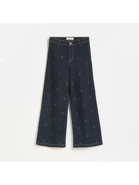 Reserved Wide leg farmer tengerészkék