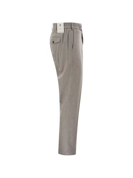 Pantaloni Pt Torino fără toc conici gri