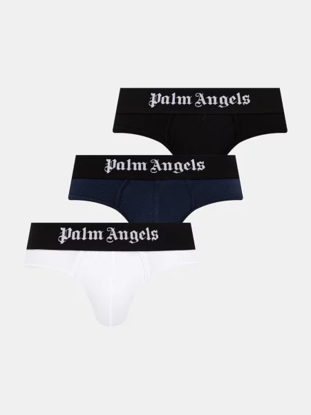 Palm Angels slipy z bawełną biały